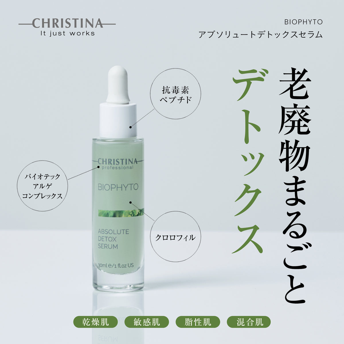 【ビオフィート】ーCHRISTINAー アブソリュートデトックスセラム